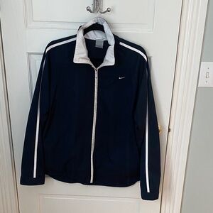 Nike Women's Black and White Bomber Jacket